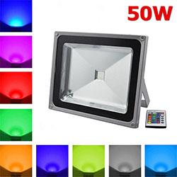 50 W RGB-LED-Flutlicht mit RF-Fernbedienung