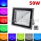 50w rgb led flood light with rf remote control
