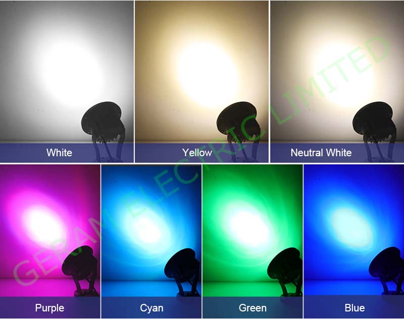 dmx512 rgb led lawn light 12 18 24 36 watt