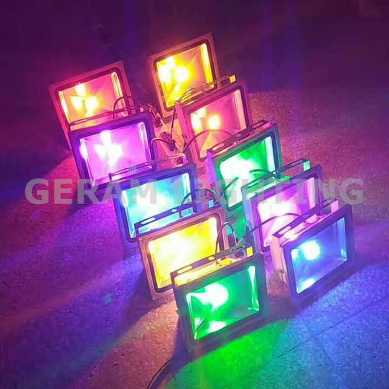 rgb led flood light with rf remote control
