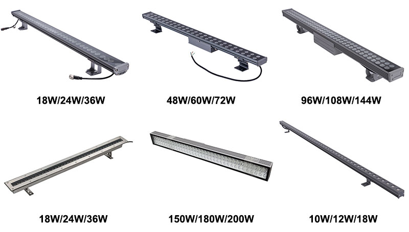 Wall Washer LED bar RGBW 60W multicolore effets de lumière façades